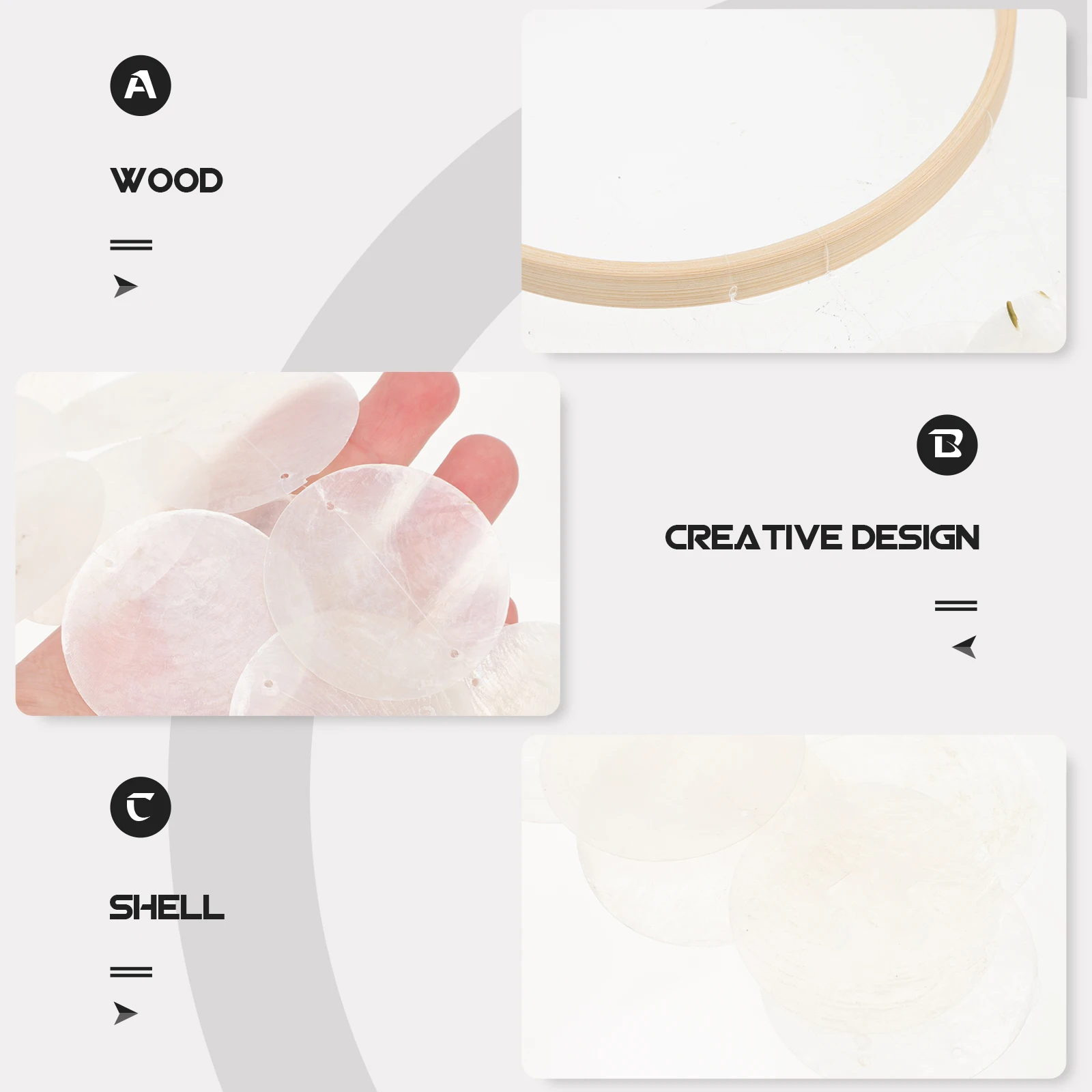 

Colorful Shell Wind Chime Creative Hanging Ornament For Home Garden Balcony Yard Outdoor Decor Wedding Party Patio Pendant