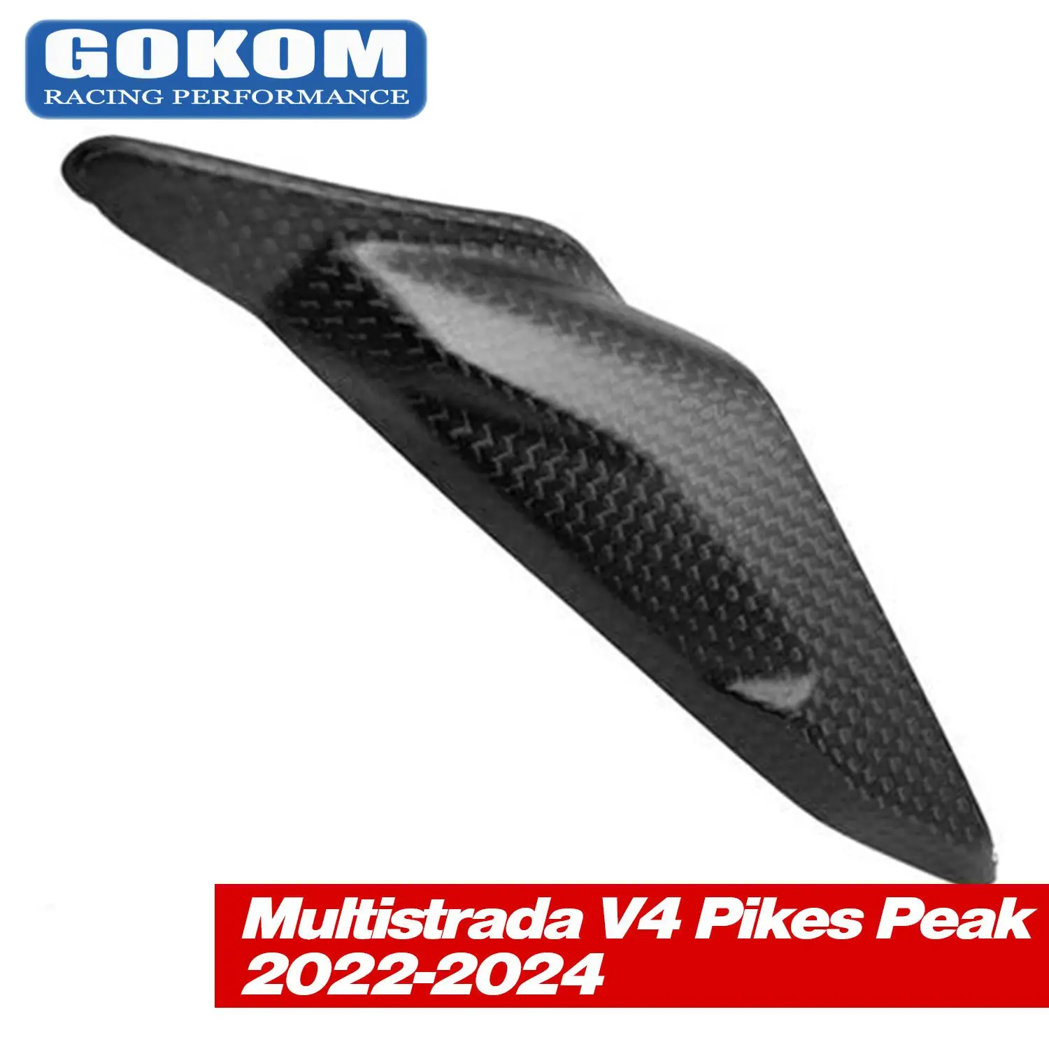 

Gokom Racing Motorcycle Parts Carbon Fiber LOWER CHAIN GUARD FOR DUCATI MULTISTRADA V4 ‘PIKES PEAK’ 2022-2024