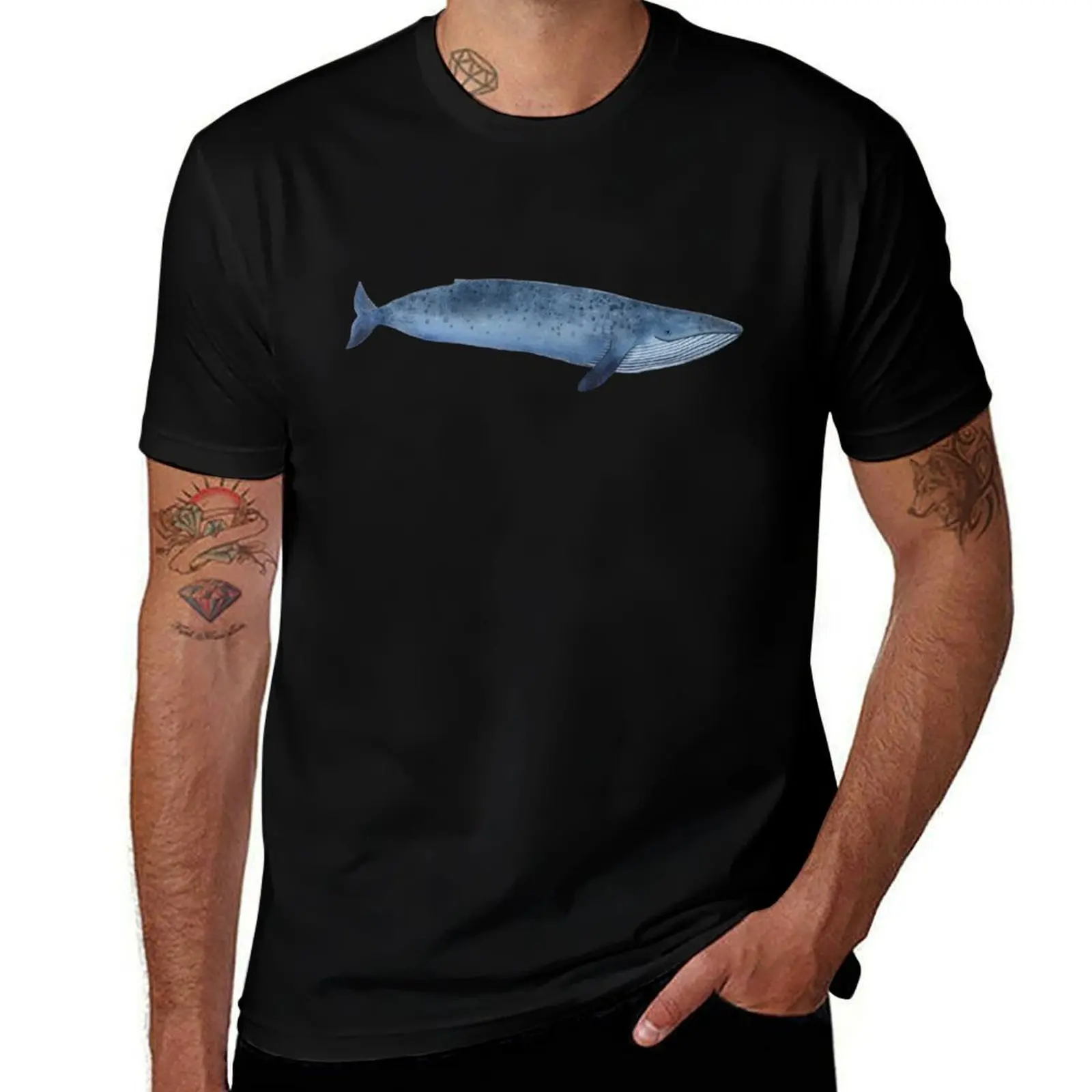 Blue whale T-Shirt Daily Wear Print T-Shirt