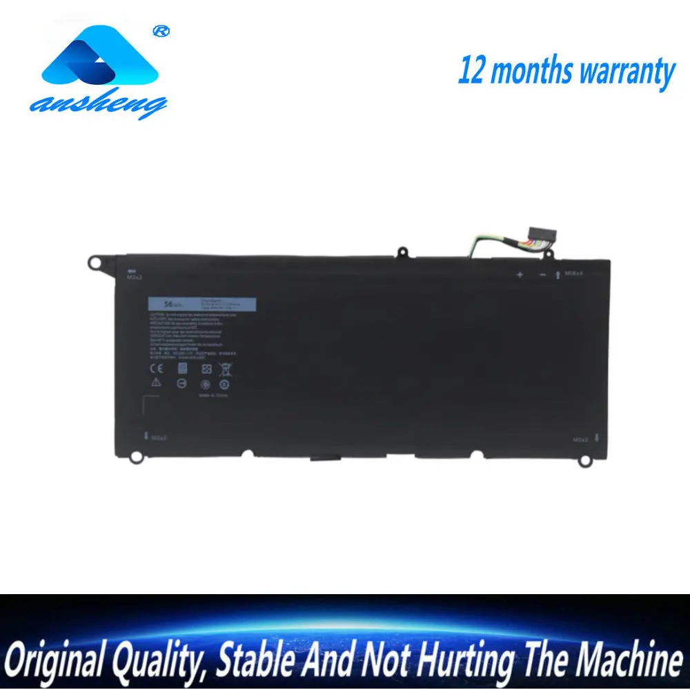 NEW 7.6V 56WH 90V7W JHXPY JD25G 090V7W Laptop Battery  For Dell XPS 13 9343 XPS13 9350 13D-9343 P54G 0N7T6 5K9CP RWT1R 0DRRP