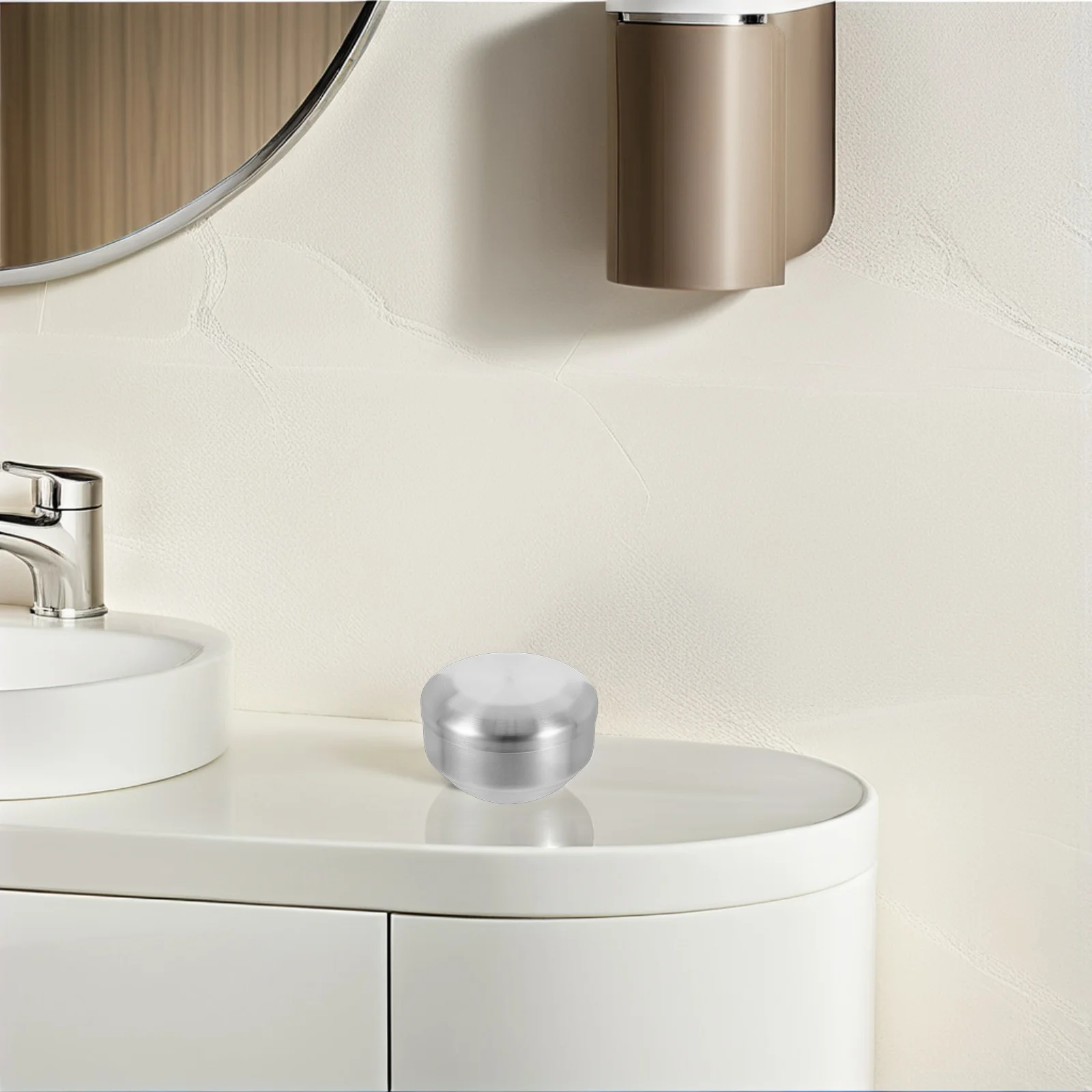 ชามโกนหนวดสแตนเลสพร้อมฝาปิด ชามโลหะขนาดเล็กสำหรับใส่สบู่โกนหนวดสำหรับผู้ชาย ชามผสมครีมโกนหนวดและทำให้เป็นฟอง