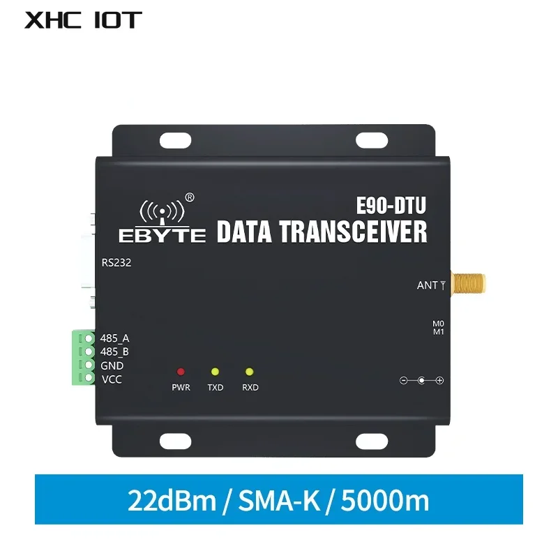 

SX1268 433MHz Lora Transceiver Ad Hoc Network RS232 RS485 22dBm 5km Long Range PLC RSSI SMA-K LBT E90-DTU-400SL22 XHCIOT