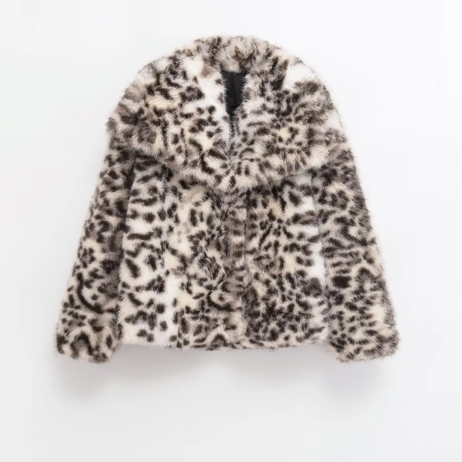 

Новое осенне-зимнее женское теплое и пушистое пальто оверсайз с воротником и длинными рукавами