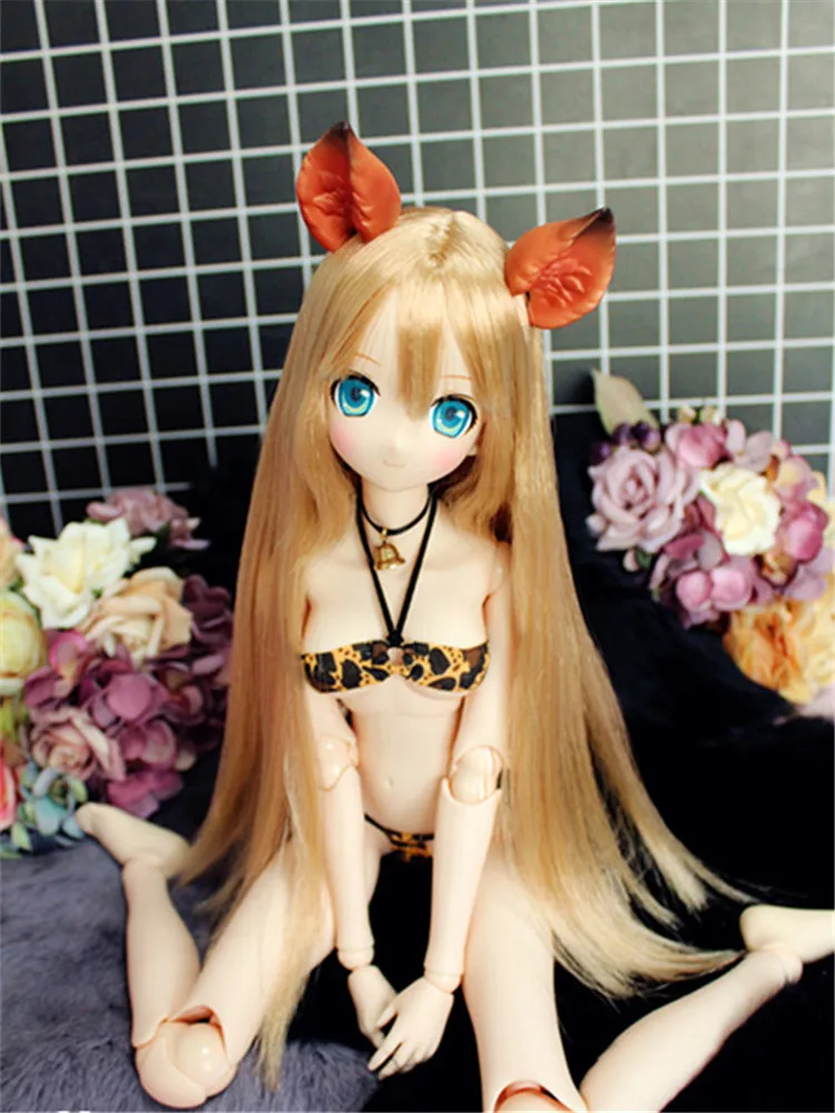 Leopard Bikini Suit for BJD 1/6 1/4,1/3, SD16 Uncle DD Doll Clothes UW41