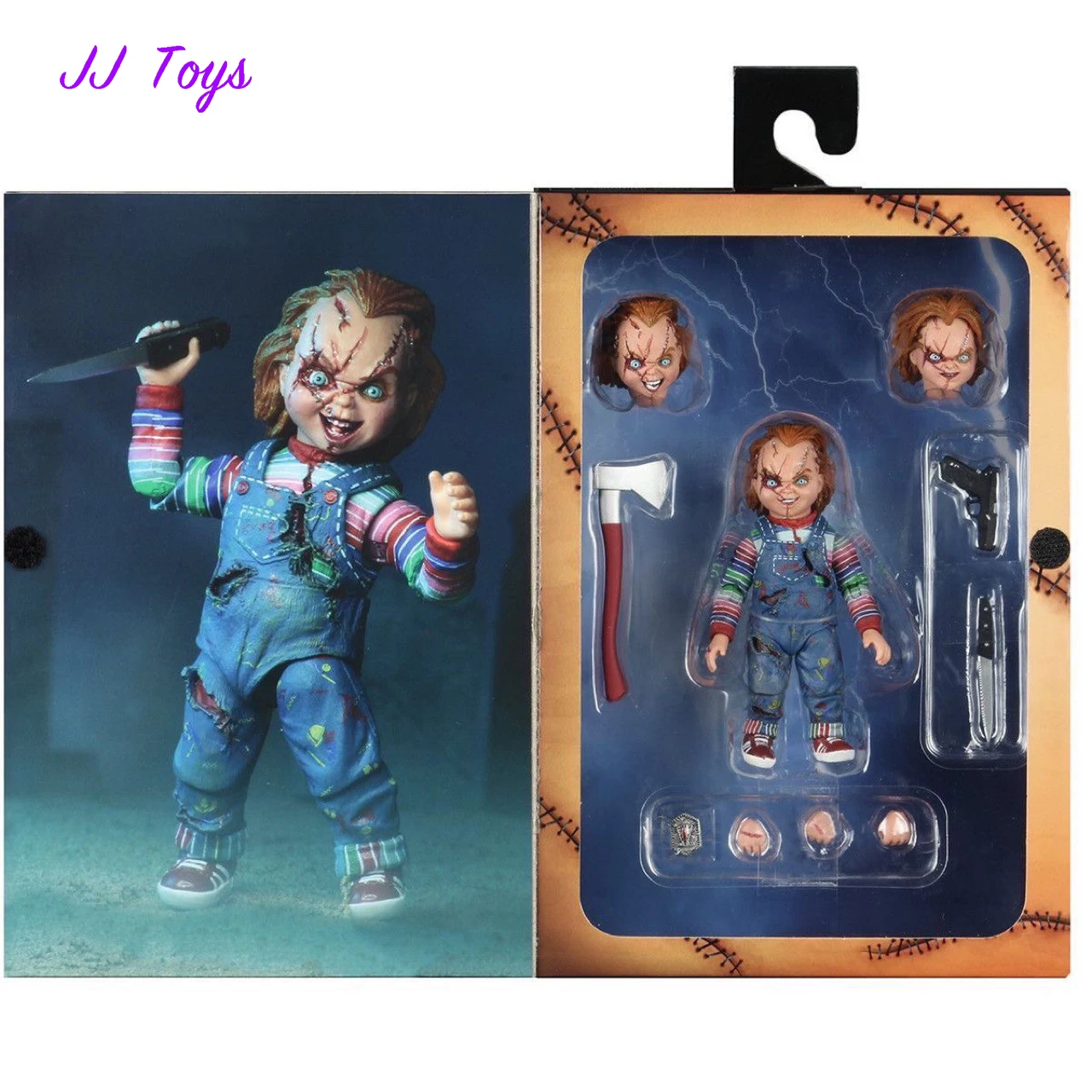 

11cm Halloween Gift Child's Play 2 Movie Figures Chucky Action Figure Statue Model Doll Collection Toys Gifts