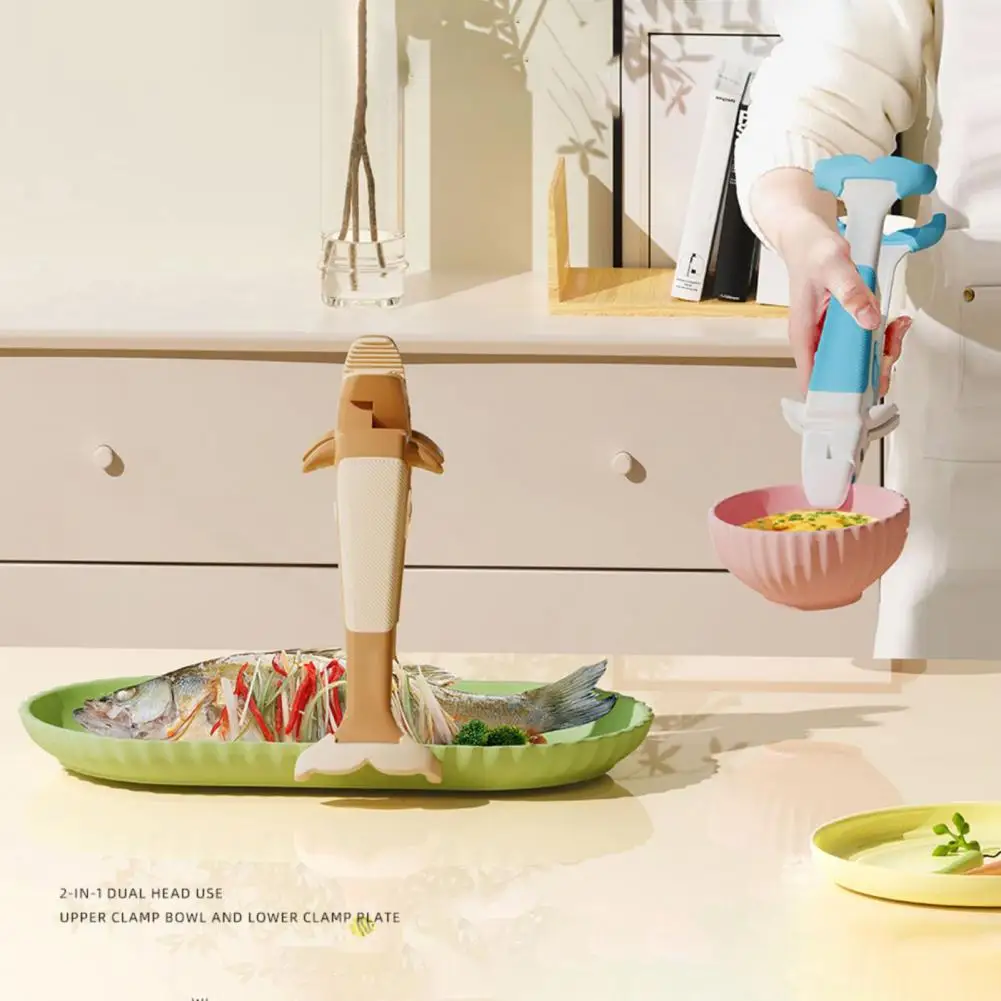 Kitchen Safety Accessory Anti-scalding Kitchen Tongs with Non-slip Grip Heat-resistant Pot Bowl Clip for Baking for Kitchen