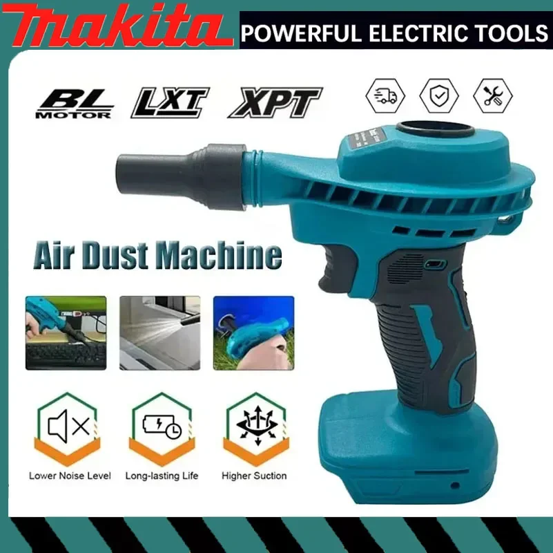 

Беспроводной пылесос-воздуходувка Makita 2-в-1 с функцией надувания, для чистки компьютерных клавиатур, на аккумулятор 18В