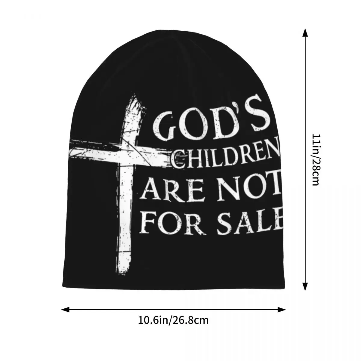 Christian Inspirational Healing Gifts Skullies Beanies God's Children Are Not For Sale Skullies Cap Women Warm Bonnet Knit Hat