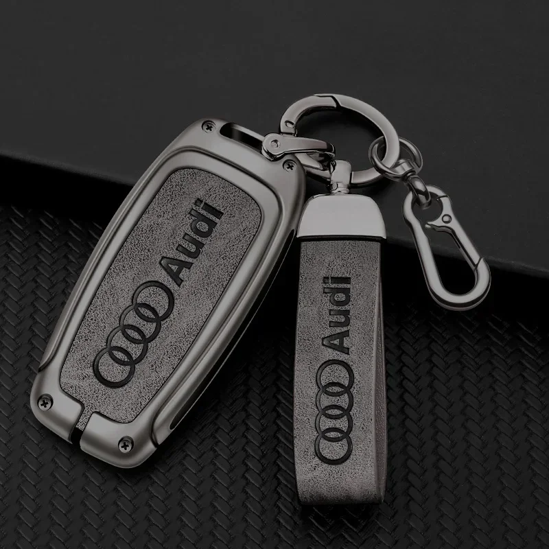 

Zinc Alloy Leather Car Key Case Cover Bag Shell for Audi A1 A3 8V A4 B8 B9 A5 A6 C7 A7 A8 Q3 Q5 Q7 S4 S6 S7 S8 R8 TT Accessories