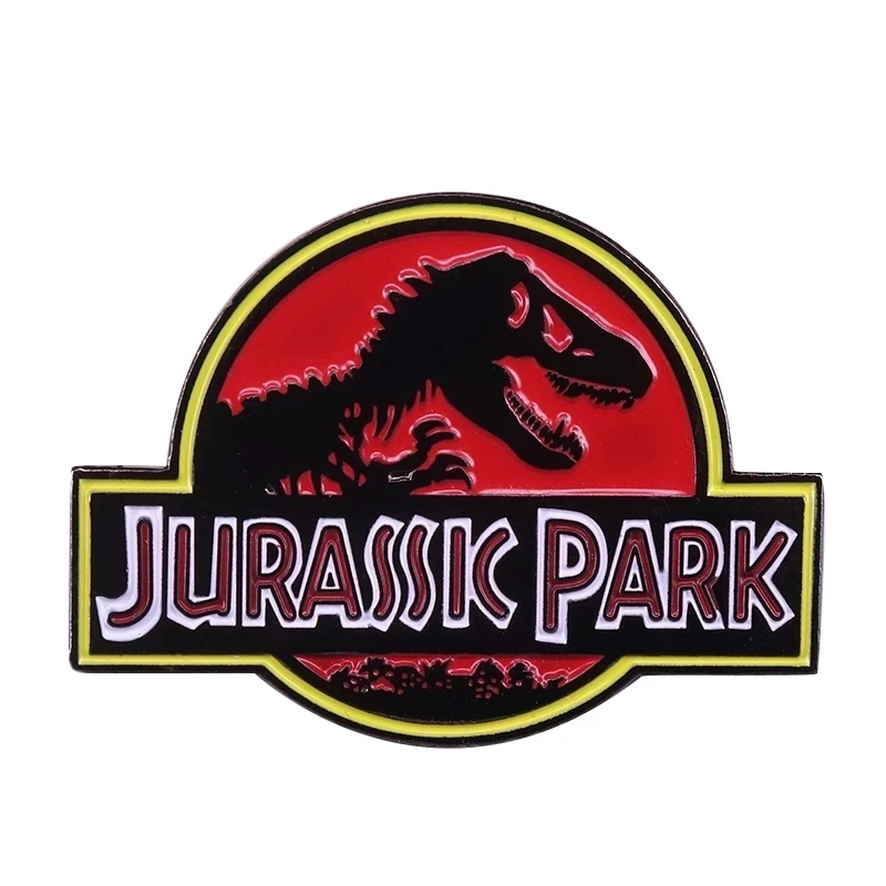 Jurassic Park Logo Pin Badge Steven Spielberg\'s Cinematic Masterpiece Brought Dinosaur Back From Extinction Onto The Big Screen!