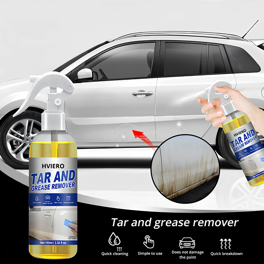 Car body Oil Tar Grease Remover Solvent 100ml Spray Greases Degreaser Cleaner Kitchen Home Dilute Dirt Wash Maintenance tools