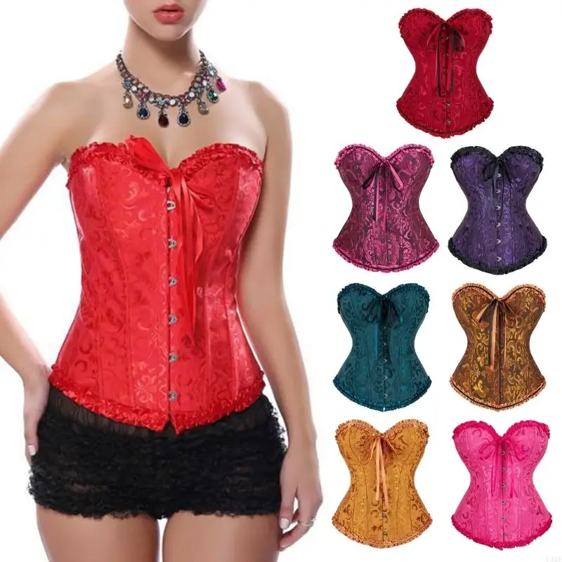 49ME Girls Corset Lingerie Top Waist Shapewear Top for Women Teen Underbust Cinches Waistband Underbust Wide Laceup Corset