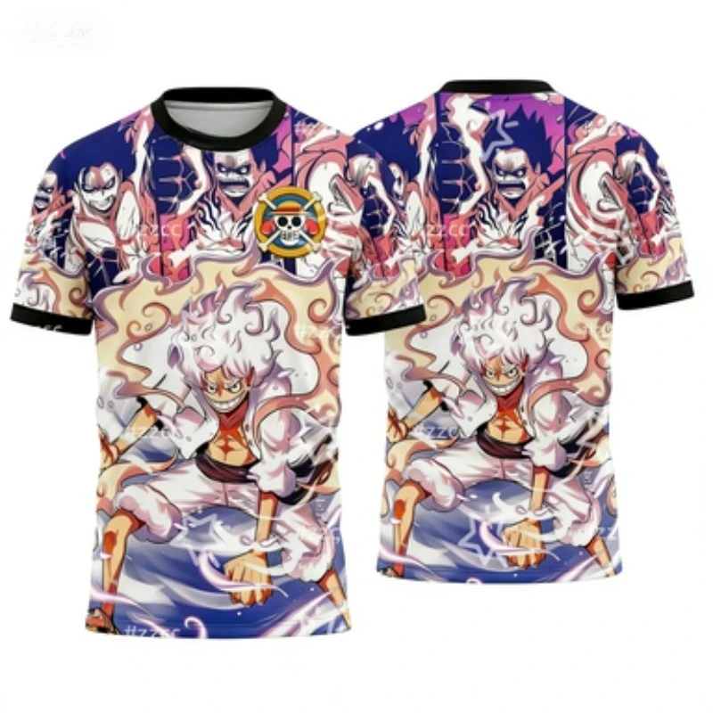 2026 Super Hot Anime Short Sleeve T-Shirt, Unisex for Adults and Children, Loose and Slimming Sports Tee image 2
