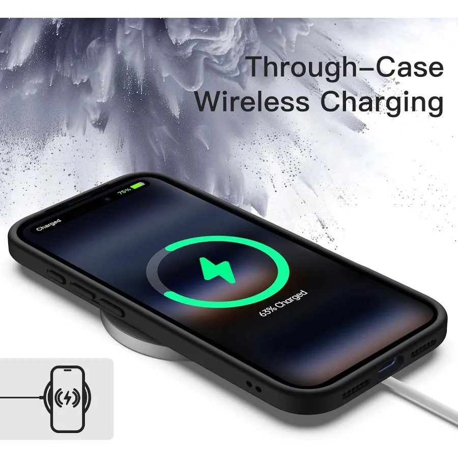 حافظة لهاتف آيفون 17 برو ماكس، غطاء ممتص للصدمات مقاس 6.9 بوصة مع إطار من مادة البولي يوريثان غير اللامعة بلون سادة وظهر شفاف مضاد للخدش #5