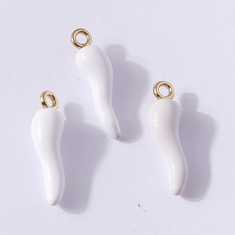 10 Stück 5x19mm süße Bonbonfarben Harz Lebensmittel Pfeffer Chili Charms Anhänger für Schmuckherstellung Tropfen Ohrringe Halsketten DIY Handwerk Geschenk – Detail 11