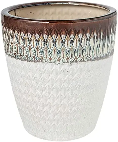 Planting Pots White Ceramic Flower Pot Modern European Home Restaurant Office Decoration Flower Pot Large Floor Flower Pot Pots