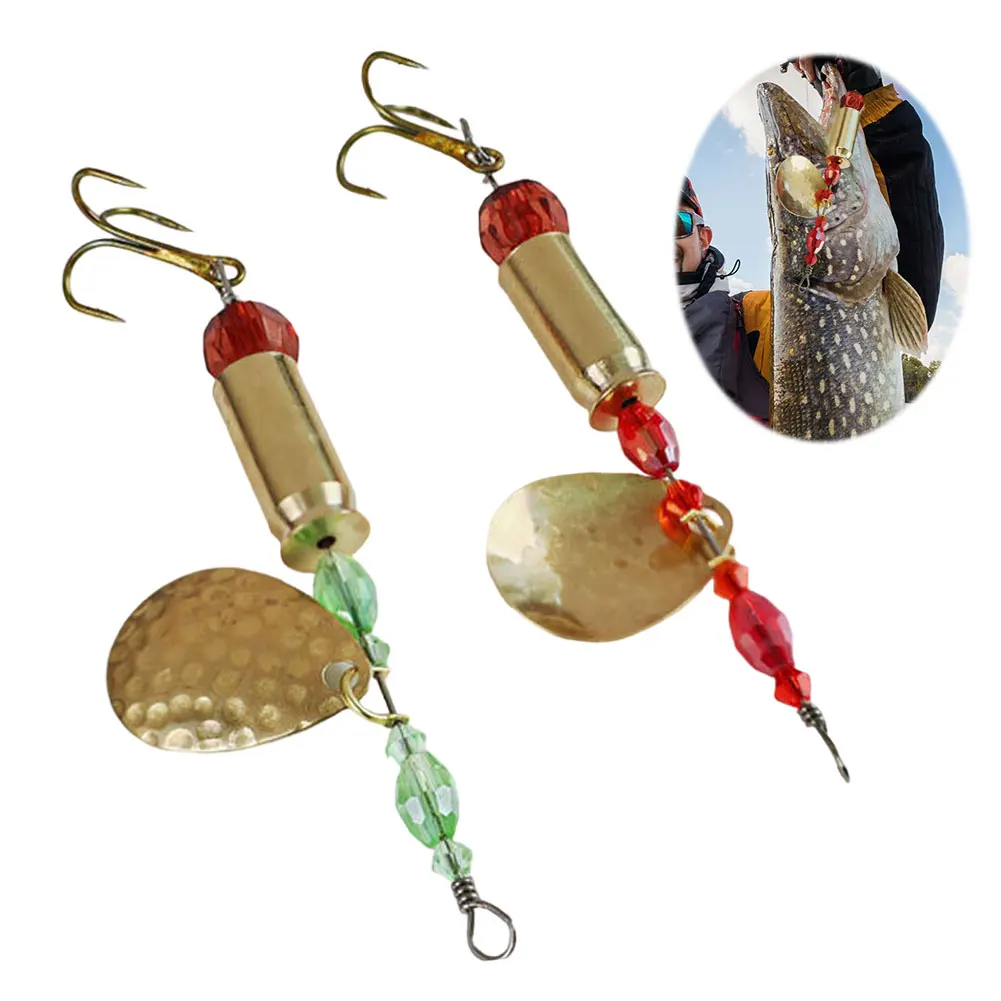 

Набор из 5 металлических вращающихся блесен-воблеров для рыбалки, искусственная приманка для басса и щуки, рыболовные аксессуары