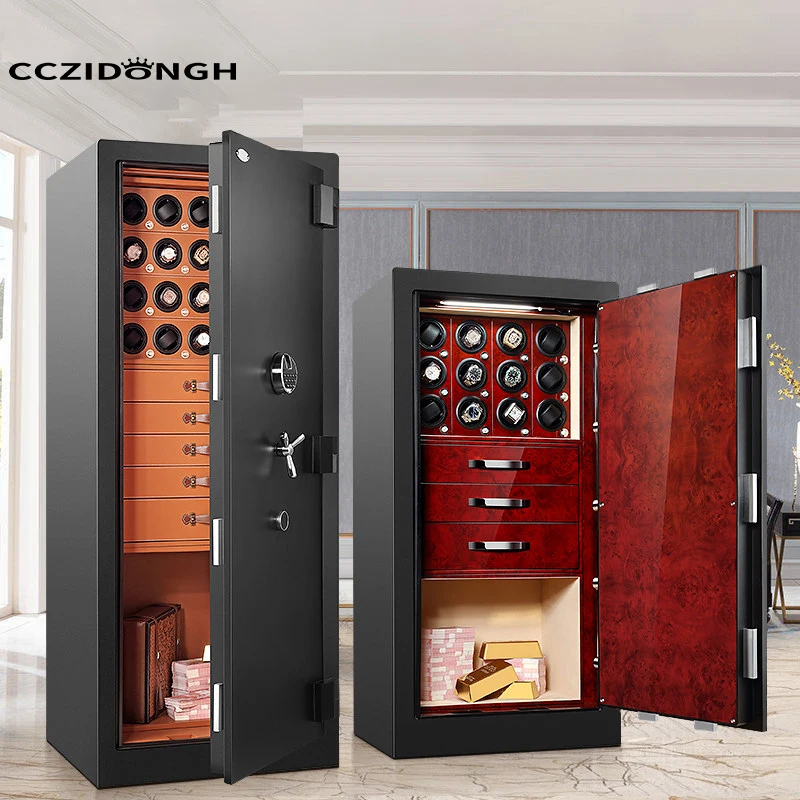 Watch Winder Anti-Theft Safe, Automatic Mechanical Watch, Pocket Watch, Vault, Antique Calligraphy, Paintings, and Luxury Watch