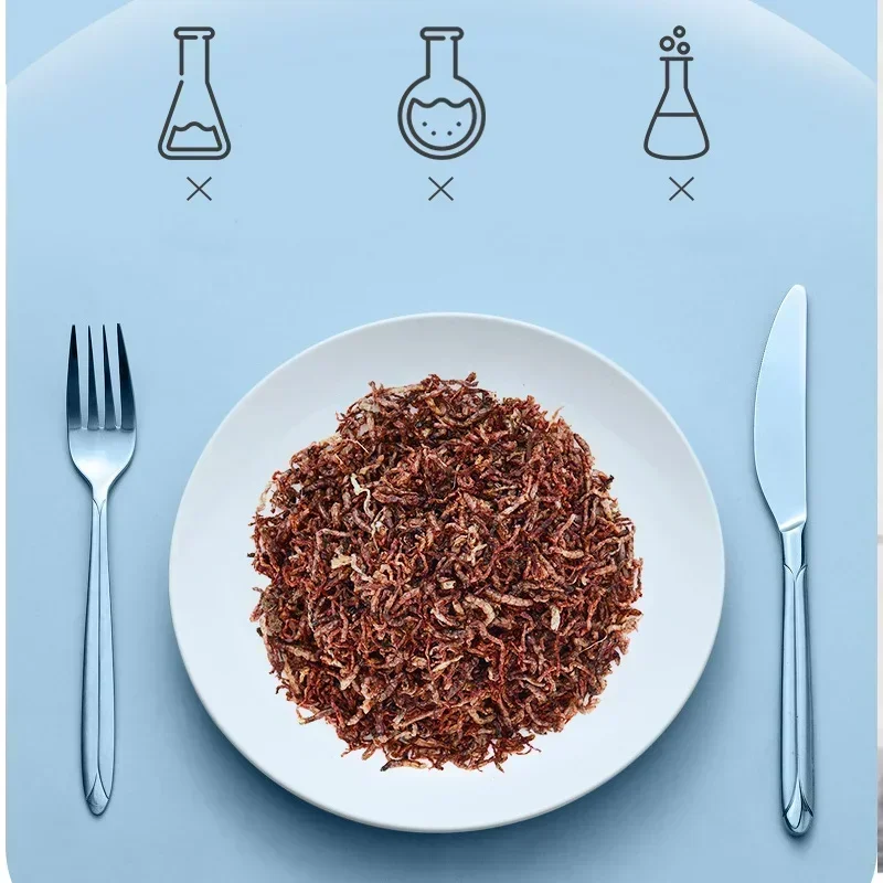 YEE Aquarium Small Fish Blood Worm Freeze Dried Artemia Salina Tropical Food Feed Accesorios Para Pecera