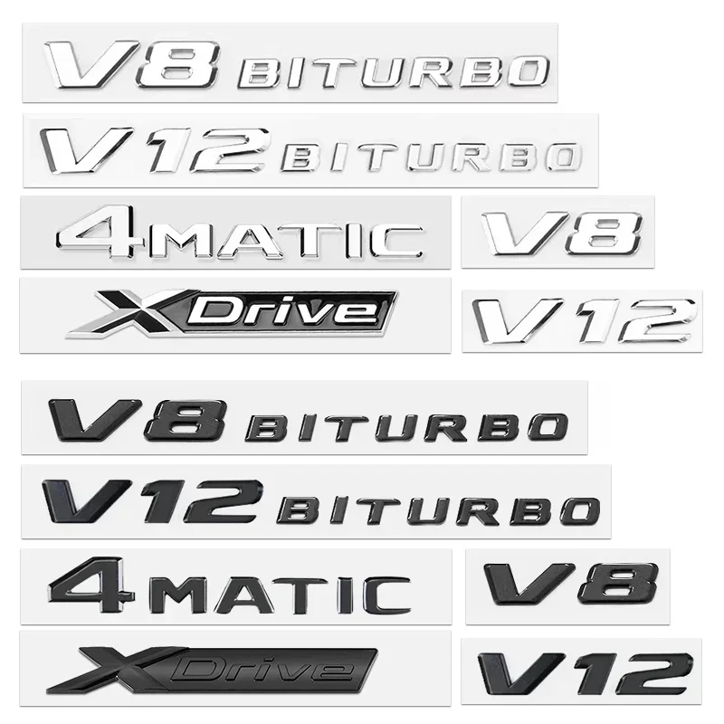 3D Xdrive 20d 30d 35d 40d 50d 20i 25i 30i Car Fender Emblem Trunk Badge Sticker For BMW M X1 X3 X4 X5 X6 X7 GT Logo Accessories