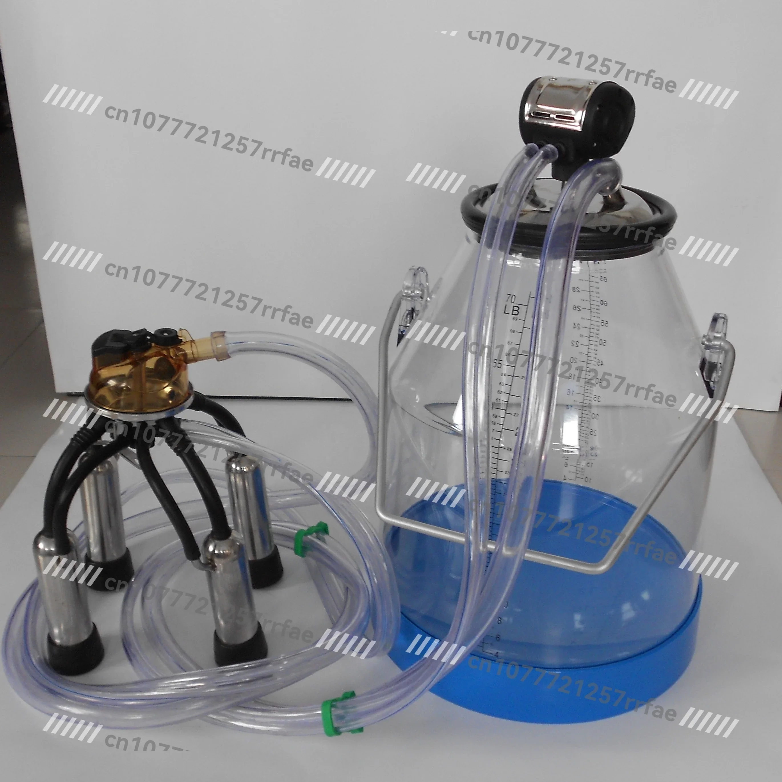 Milk Bucket with Milk Clusters