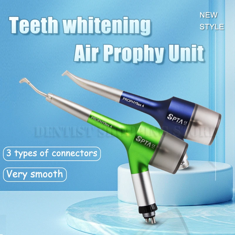 

Dental Oral Air Sandblaster 360° Rotating Nozzle 3 Kind Of Connector High Temperature Sterilization Teeth Whitening Sandblasting