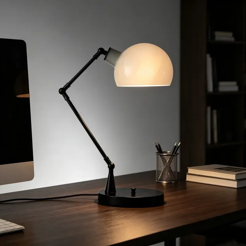Original Minimalist Handmade Glass LED Desk Table Lamp Decoration for Home Hotel Study Reading Bedroom Beside