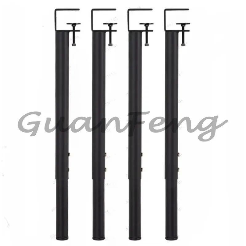 Telescopic cabinet leveling legs adjustable