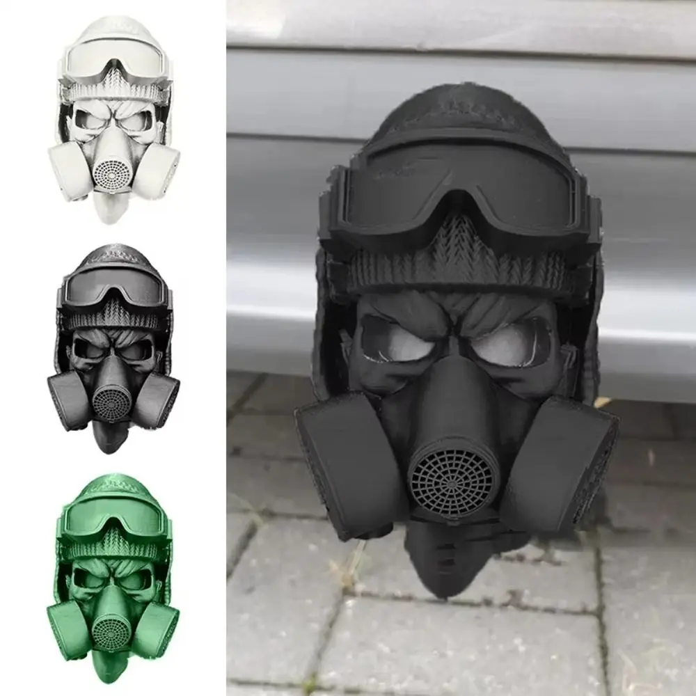 New 3D Printed Tow Bar Ball Cover Gas Mask Rustproof Trailer Hook Cover Steel Helmet PLA Trailer Hook Ball Cover