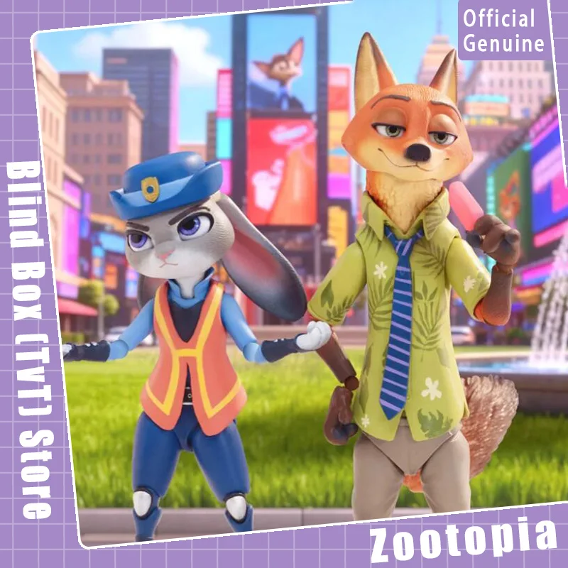 

Genuine Zootopia Action Figure Series Blind Box Cute Collection Desktop Ornament Fashion Trend Surprise Gift