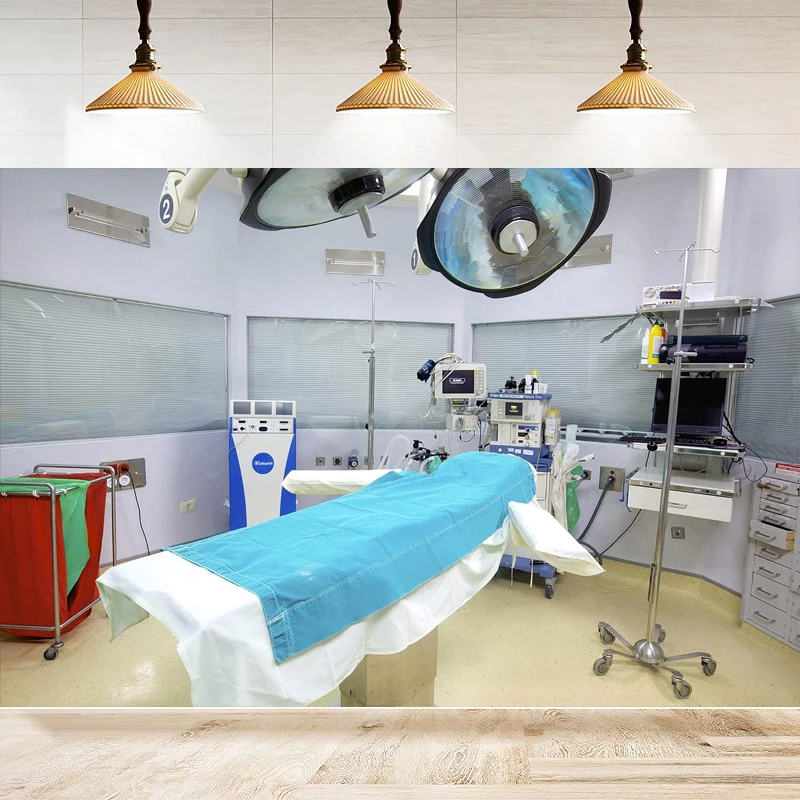 Hospital Operating Room Photography Backdrop Doctor Surgery Anesthesia Bed Background Poster Banner Photo Studio Props