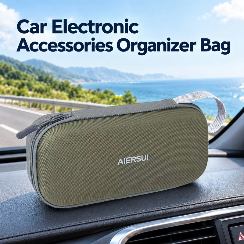 AIERSUI Electronic Organizer Travel Cable Organizer Bag Pouch Portable Carry Case for Cable Charger SD Card Mouse Power Bank