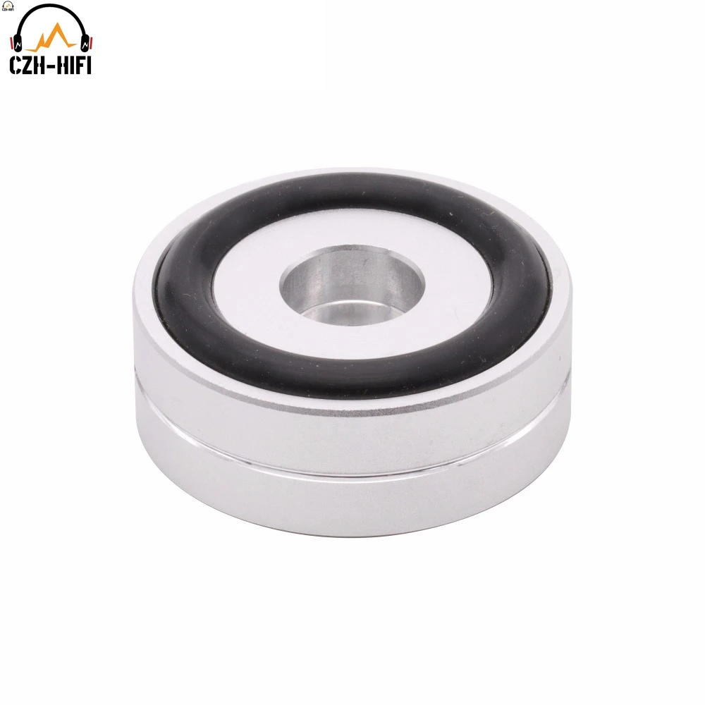 4 stücke 40x20 m CNC Gefräste Aluminium Verstärker Füße Stoßdämpfer Plattenspieler Füße Audio CD HIFI Isolation Füße pad AMP CD Plattenspieler – Detail 5