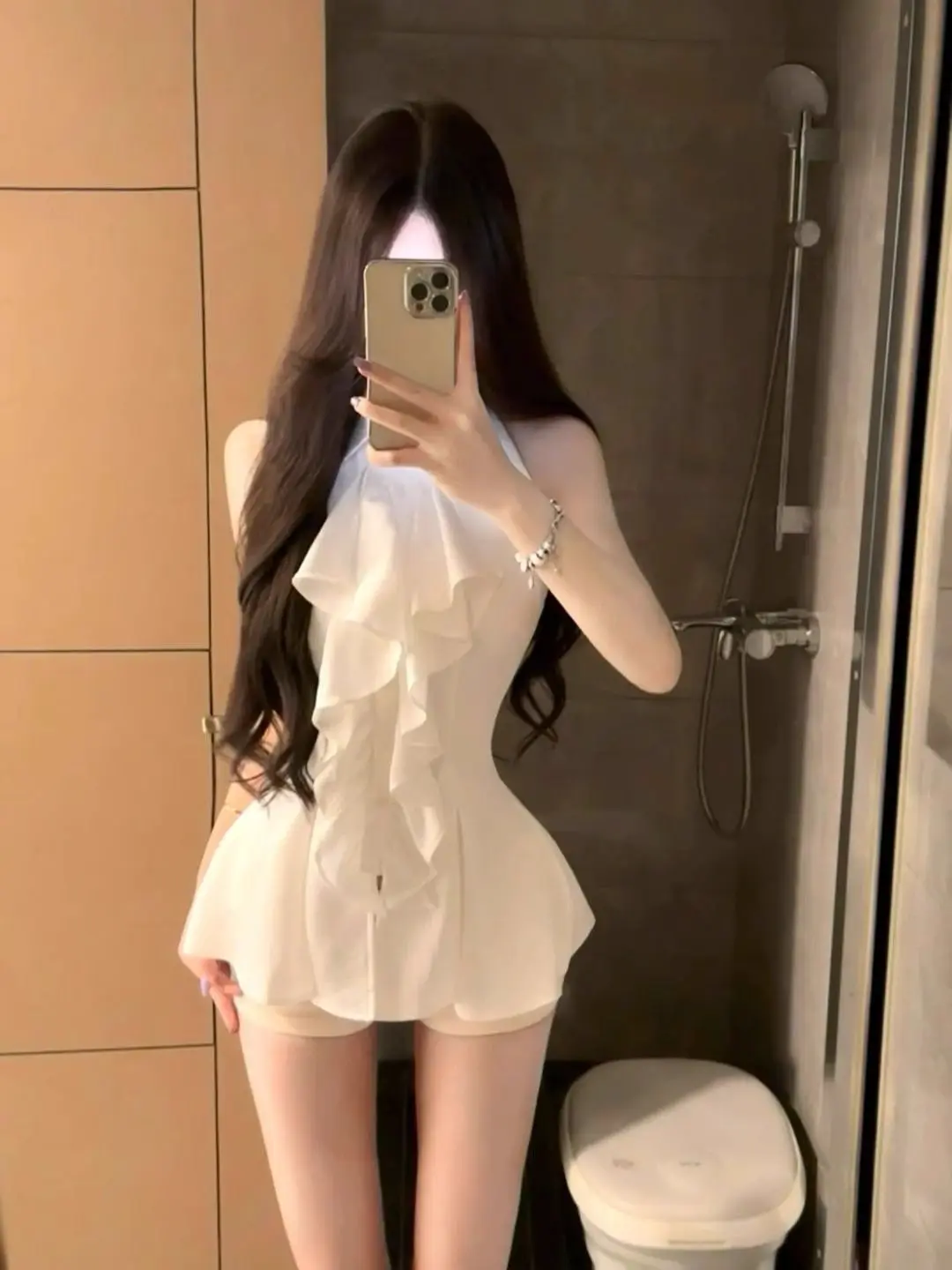 2025, neues Polo-Ausschnitt, Neckholder, einfarbiges Hemd für Damen, Sommer, hohes, schlankes Temperament-Top