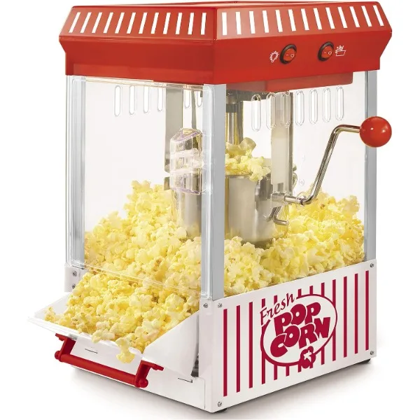 Nostalgia Popcorn Maker Machine - Professional Table-Top With 2.5 Oz Kettle Makes Up to 10 Cups - Vintage Popcorn Machine Movie