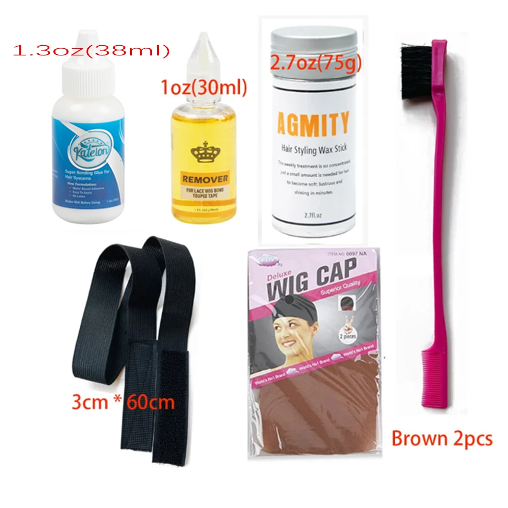 Wig Care Kit with Adhesive Glue and Mousse