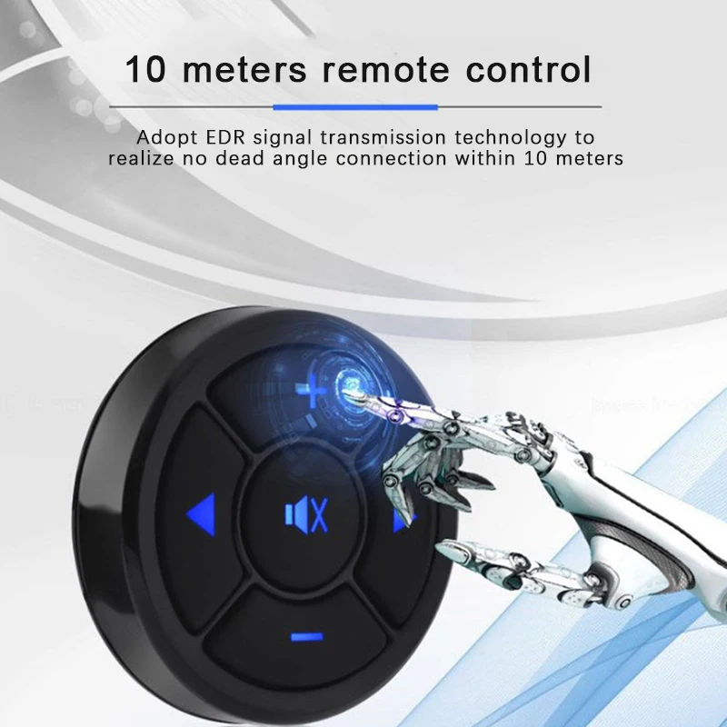 

NewUniversal Car Steering Wheel Remote Controller 10 Key Music Wireless DVD GPS Navigation Radio Remote Control Buttons