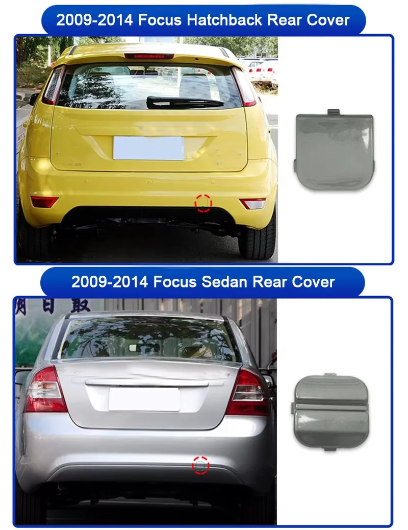 Для Ford Focus II MK2 2009-2014 седан хэтчбек передний задний бампер буксировочный крюк крышка буксировочного стержня крышка с проушиной прицепа