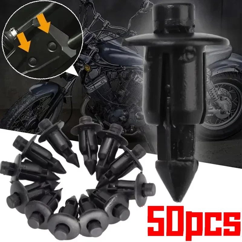 10/100Pcs Auto Expansion Screw Buckle Car Motorcycle Plastic Rivets Fasteners Motorcycle Shell Flow Cover Screws Buckle