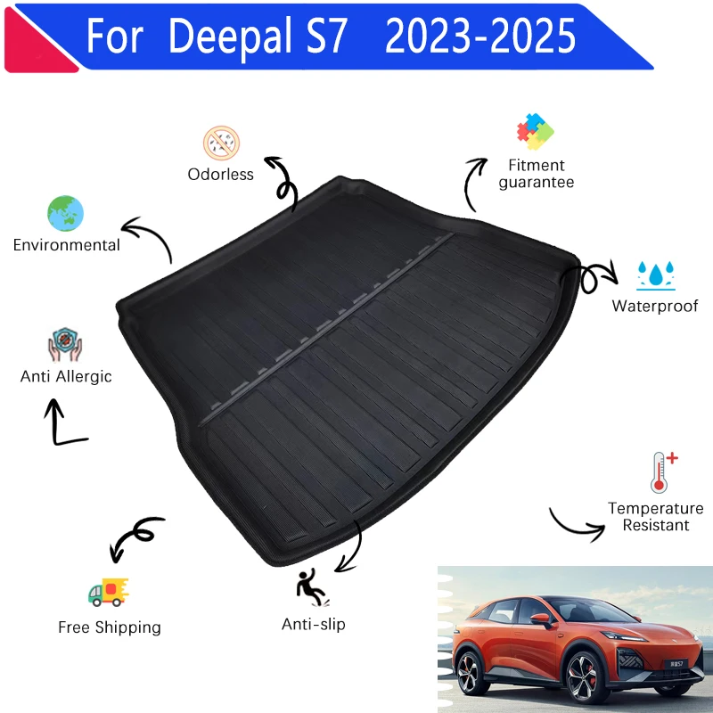 Car Trunk Mat for Changan Shenlan Deepal S7 2023 2024 2025 EVA Material Car Rear Cargo Tray Trunk Easy Clean Pads Accessories