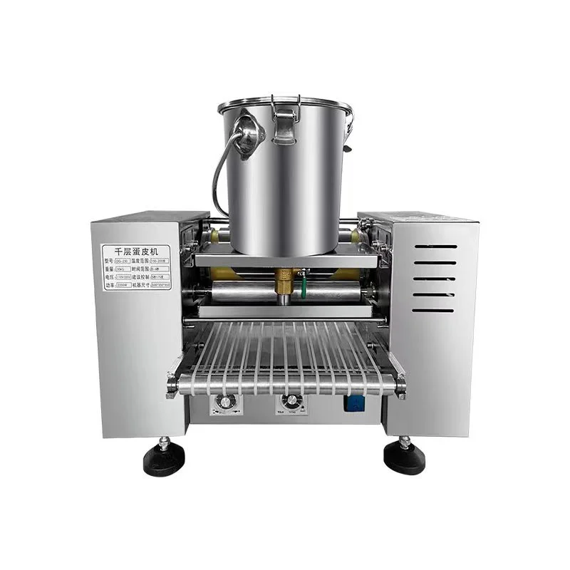 Commercial Automatic Crepe Maker Intelligent Temperature Control Layer Cake Skin Baking Machine For Bakery Shop Use