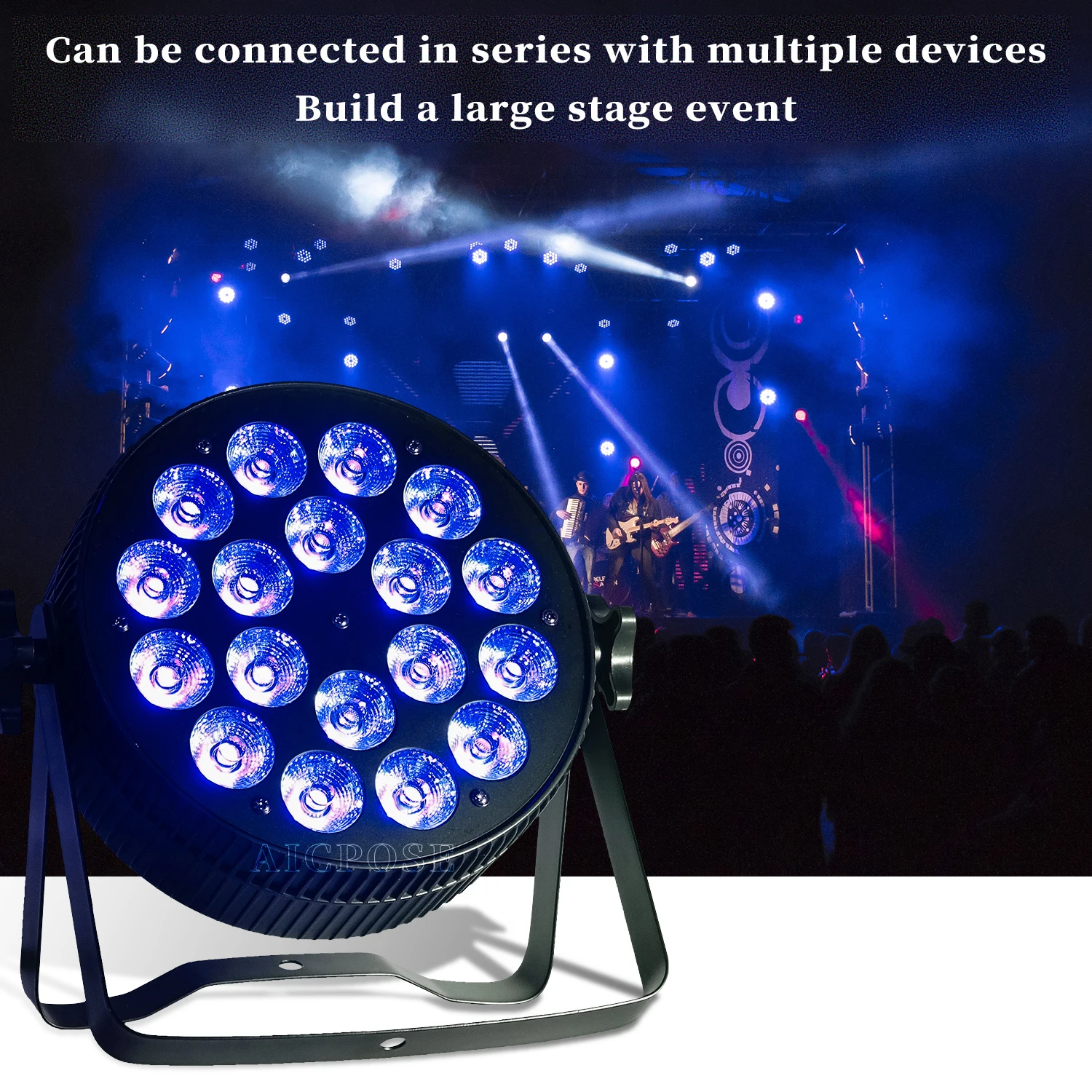 18x12W/18X18W RGBWA UV 6 in 1 LED Par Light DMX512 Aluminium Par Light Stage Performance DJ Disco Stage Light