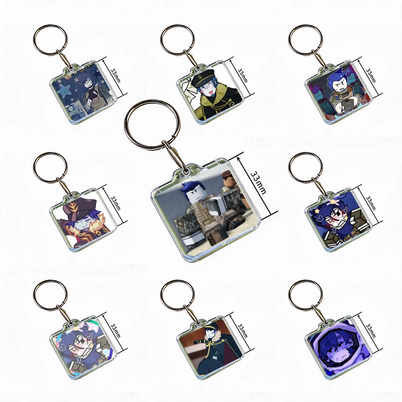 G-Guest 1337 Forsaken Acrylic Keychain Handmade Hanging Ornaments for Clothes Backpack Decoration Accessories Gifts with Friends