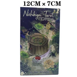 12×7CM cards.Nishikigoi Tarot Japanese Koi Fish Gold Fish Art Card Traditional Asian Culture Mystic Tarot Unique Indie