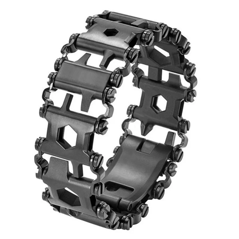 

2024 New Multifunction Tool Bracelet Tread Bracelet Stainless Steel Bolt Driver Tools Kit Wearable Bike Multitool Outdoor Tool