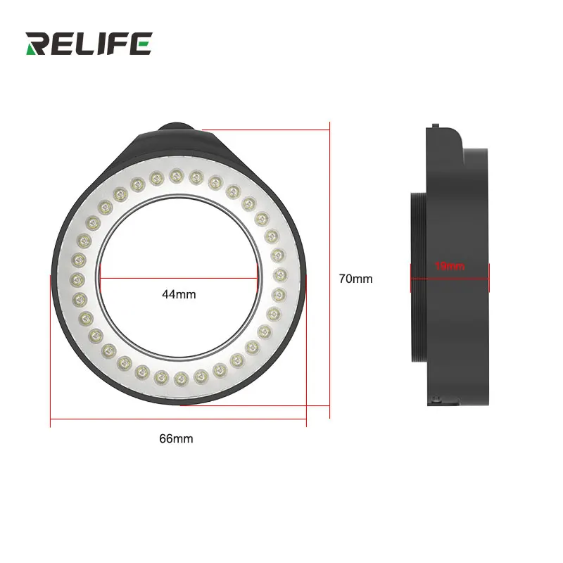 RELIFE RL-033E Microscope Adjustable Light Source 32 LED for Phone BGA Repair For Most Stereo Microscopes Light Source