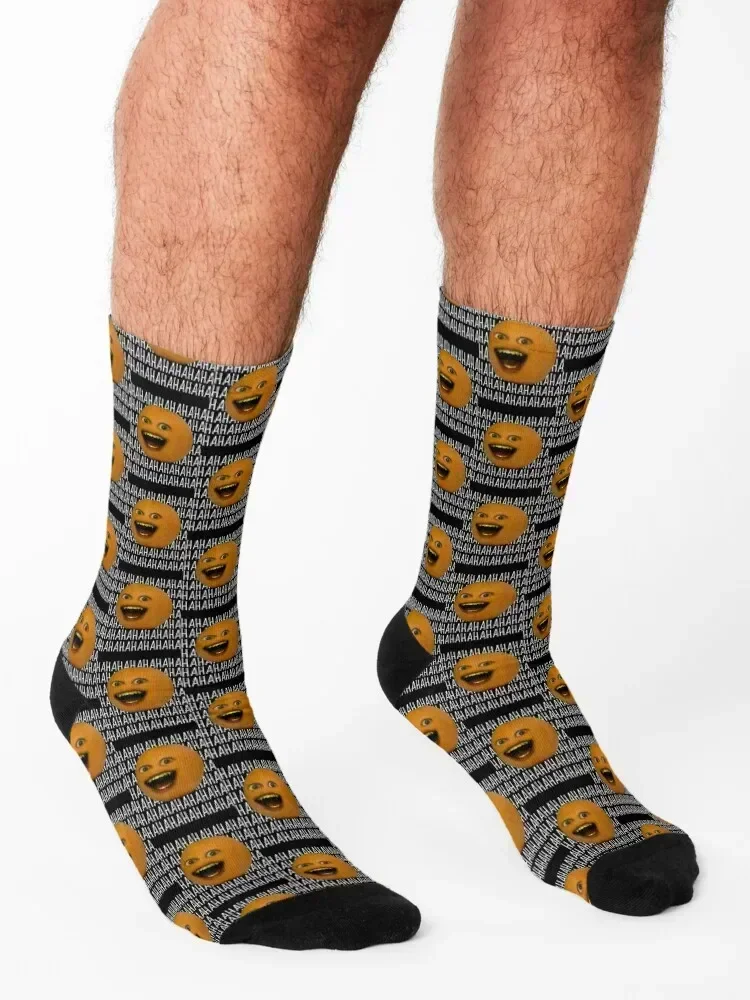 Annoying Orange Ha Ha Ha Socks gym floral luxury Children's Socks Girl Men's