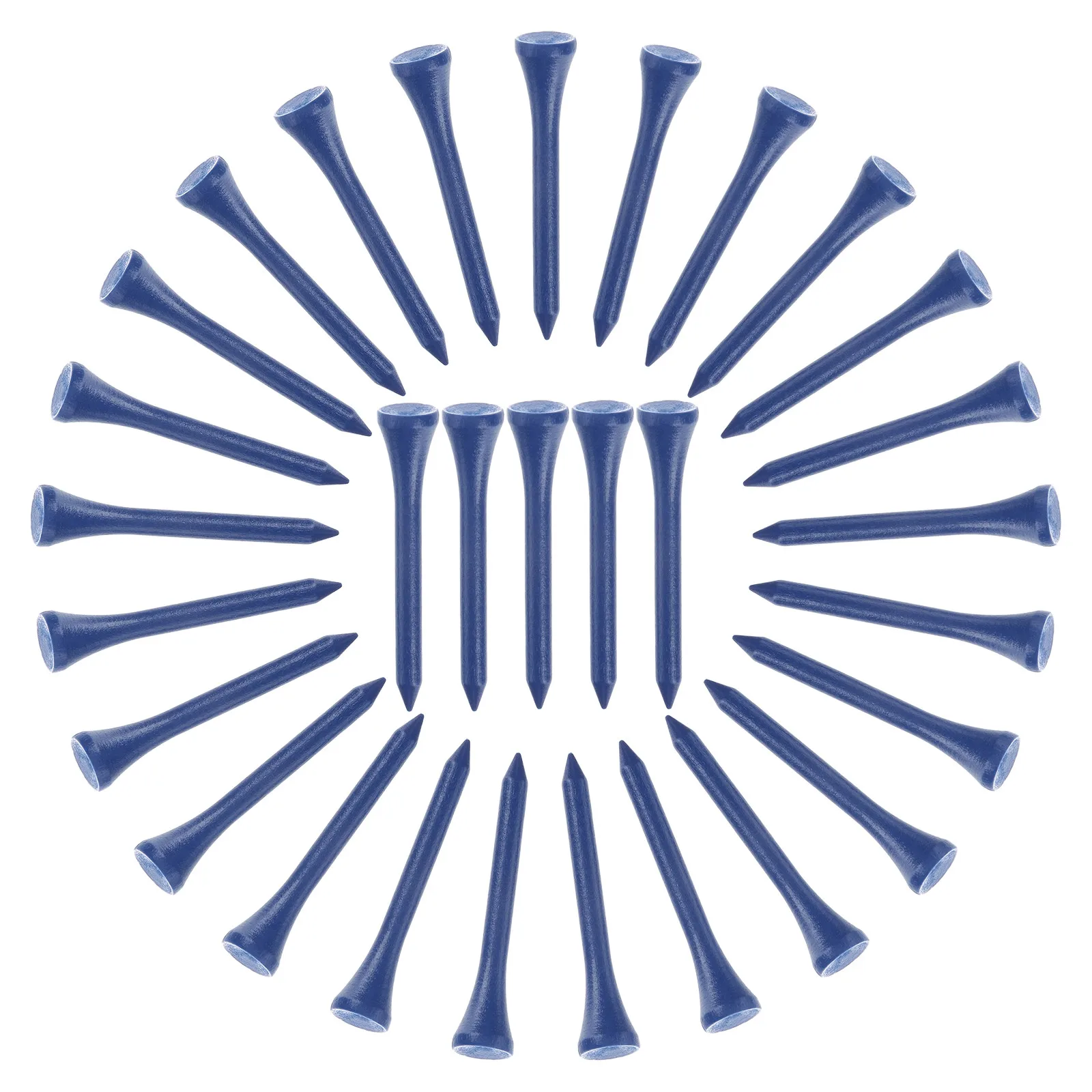 

100 шт. 54-мм деревянных ти для гольфа, безопасные, биоразлагаемые, для защиты поля, устойчивые к износу, простой функциональный дизайн, идеально подходят для регулярного использования