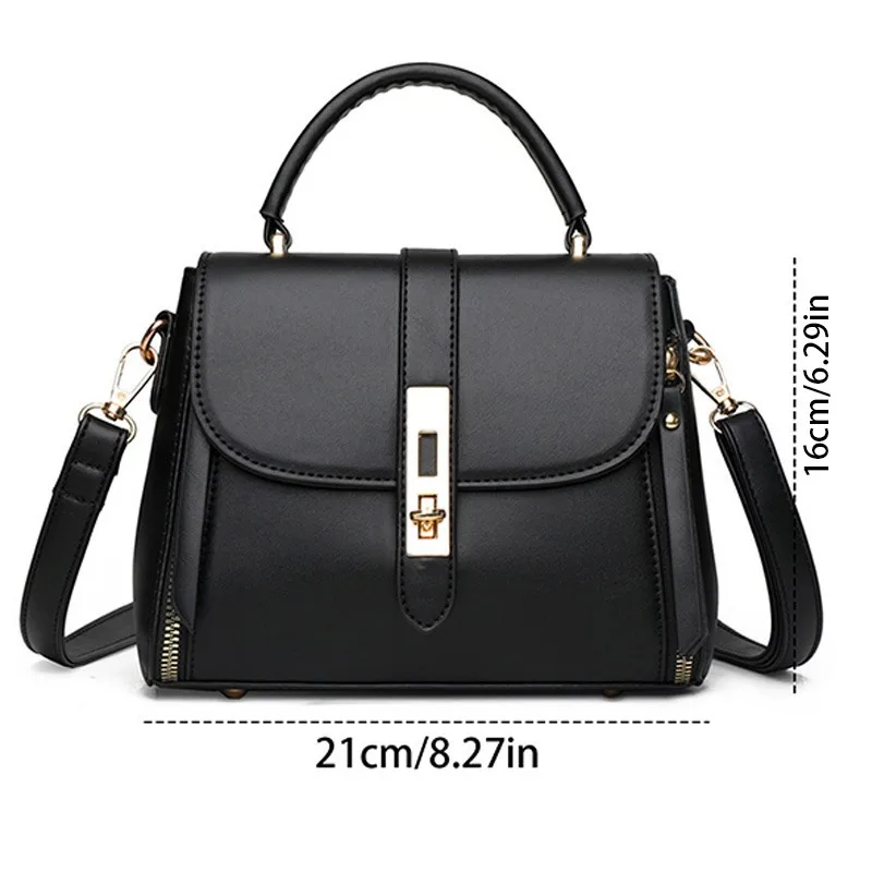 New Retro Fashion Shoulder Bag Soft Leather Handheld Crossbody Bag Ladies Bags