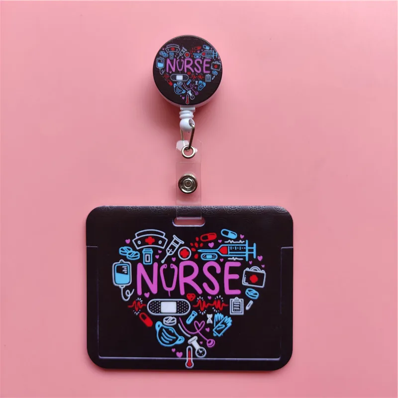 Arzt, Krankenschwester, einziehbarer Schnallen-Clip, Kartenhalter, horizontal, Business-Abzeichen, Rolle, Clip, Karteninhaber, Krankenhausarbeiter, zum Aufhängen, Ausweishalten – Detail 19
